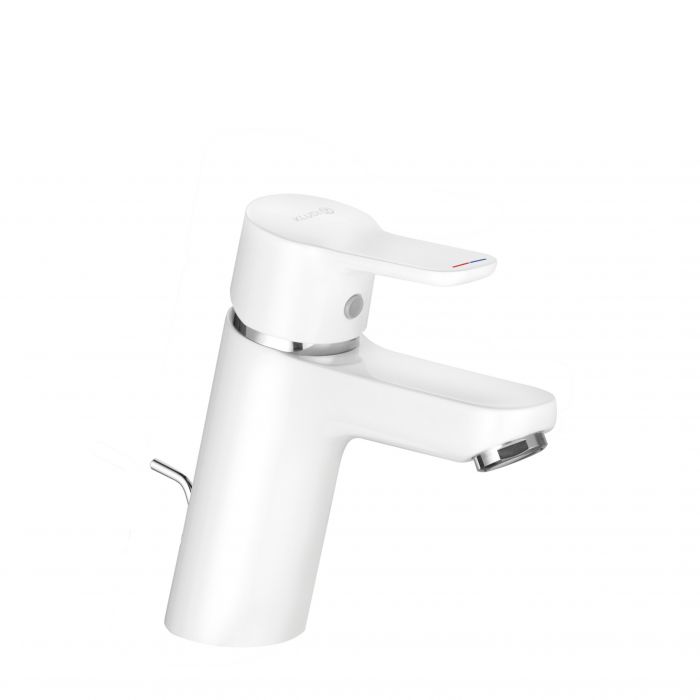 Bateria umywalkowa KLUDI PURE&EASY 70 1-uchwytowa mosiężna biała | 373829165