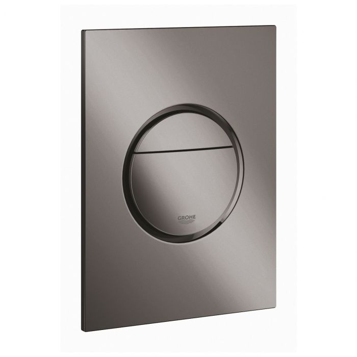 Przycisk spłukujący GROHE Nova Cosmopolitan S do montażu z małą puszką rewizyjną 40911000 hard graphite 130 x 172 mm | 37601A00