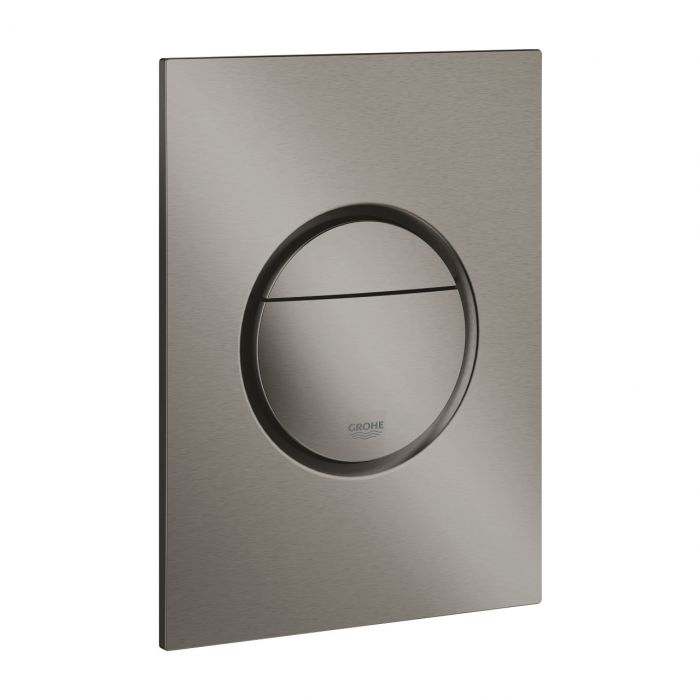 Przycisk spłukujący GROHE Nova Cosmopolitan S do montażu z małą puszką rewizyjną 40911000 brushed hard graphite 130 x 172 mm | 37601AL0