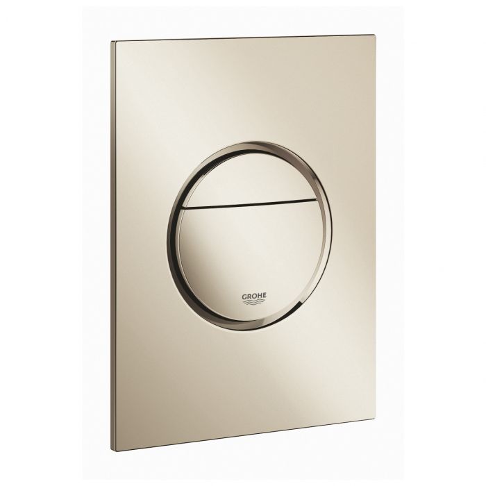 Przycisk spłukujący GROHE Nova Cosmopolitan S do montażu z małą puszką rewizyjną 40911000 polished nickel 130 x 172 x 5 mm | 37601BE0