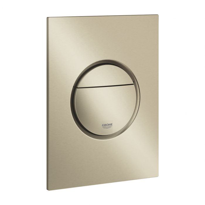 Przycisk spłukujący GROHE Nova Cosmopolitan S do montażu z małą puszką rewizyjną 40911000 brushed nickel 130 x 172 mm | 37601EN0