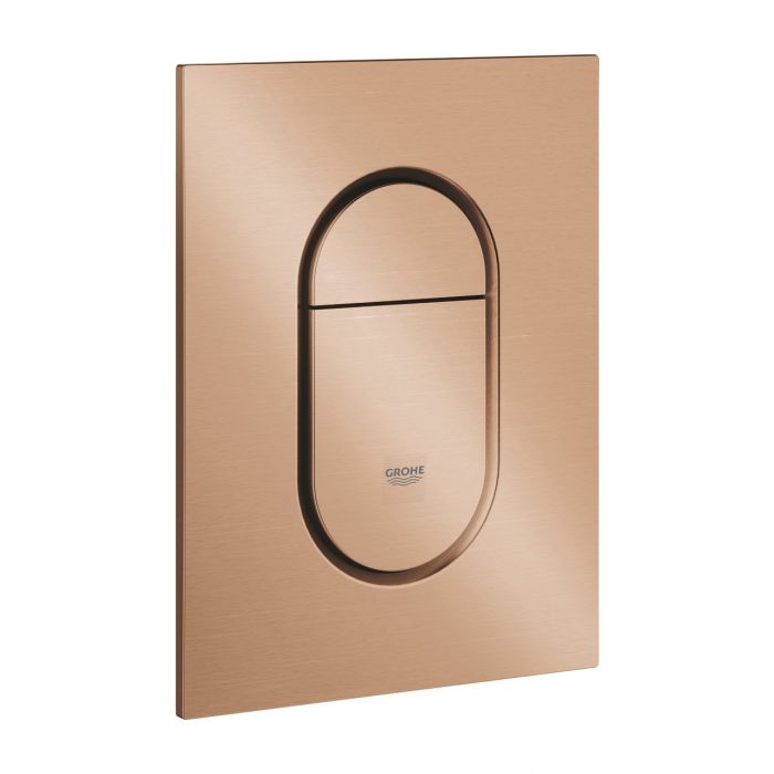 Przycisk uruchamiający GROHE Arena Cosmopolitan S do uruchomienia 2-pojemnościowego lub Start/Stop brushed warm sunset 130 x 172 mm | 37624DL0