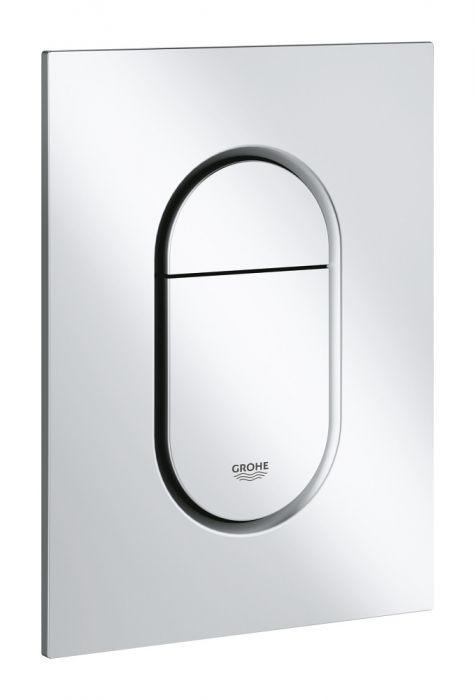 Przycisk uruchamiający GROHE Arena Cosmopolitan S do uruchomienia 2-pojemnościowego lub Start/Stop chrom matowy 130 x 172 mm | 37624P00