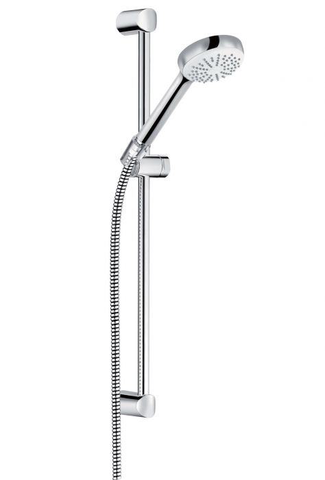 Zestaw łazienkowy KLUDI PURE&EASY 3w1 w komplecie: PURE&EASY 1-uchwytowa bateria umywalkowa (372820565), PURE&EASY 1-uchwytowa bateria wannowo-natryskowa (376810565), LOGO zestaw natryskowy 1S 600 mm (681600500)  | 376850565