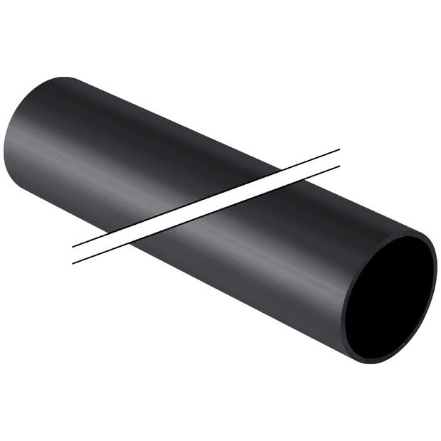Rura PE-HD grubość ścianki 6,2 mm 200 mm 5000 mm Pluvia