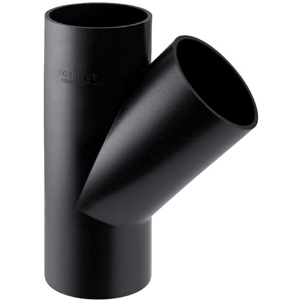Trójnik PE-HD 45° skośny 125 x 63 mm Pluvia