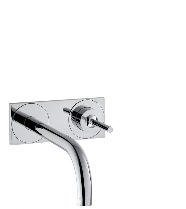 Element natynkowy HANSGROHE Axor Uno2 baterii umywalkowej podtynkowej 1-uchwytowej z płytką chrom zawiera: zestaw podstawowy  | 38112000