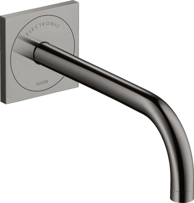 Bateria umywalkowa ścienna podtynkowa elektroniczna HANSGROHE AXOR UNO czarny chrom polerowany | 38120330