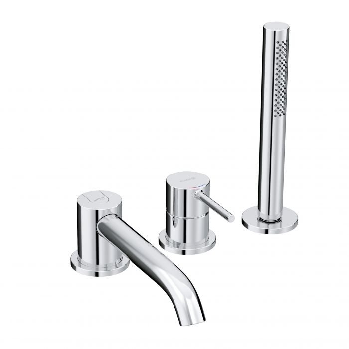 Bateria wannowo-natryskowa KLUDI BOZZ 1-uchwytowa 3-otworowa DN 15 chrom | 384480576