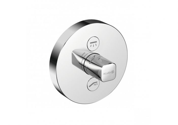 Bateria natryskowa do elementu podtynkowego 88011 podtynkowa KLUDI PUSH chrom | 387120538