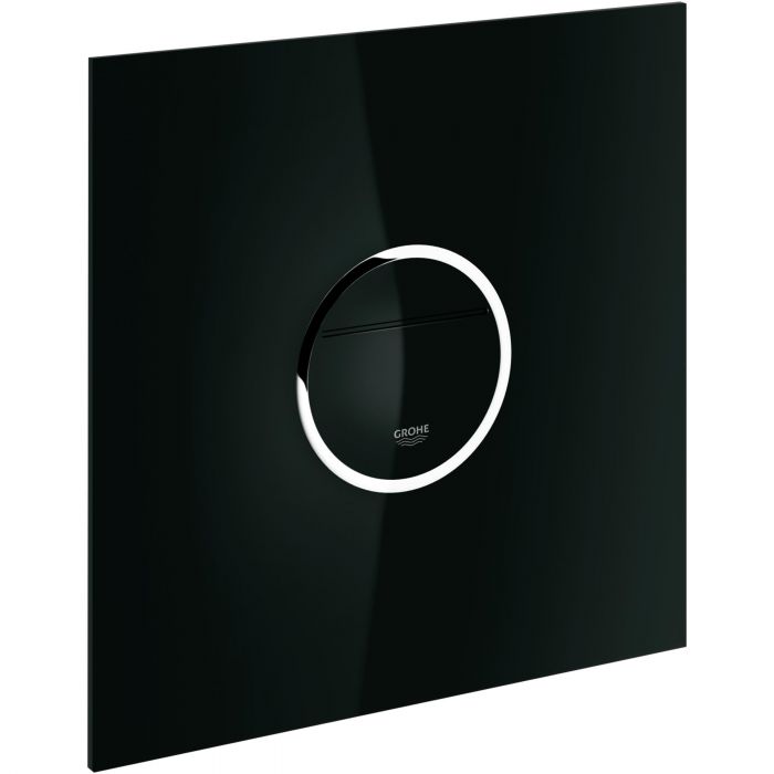 Przycisk uruchamiający do WC Ondus Digitecture Light 200  x 200  x 8 mm do uruchomienia 2-pojemnościowego lub Start/Stop aksamitna czerń