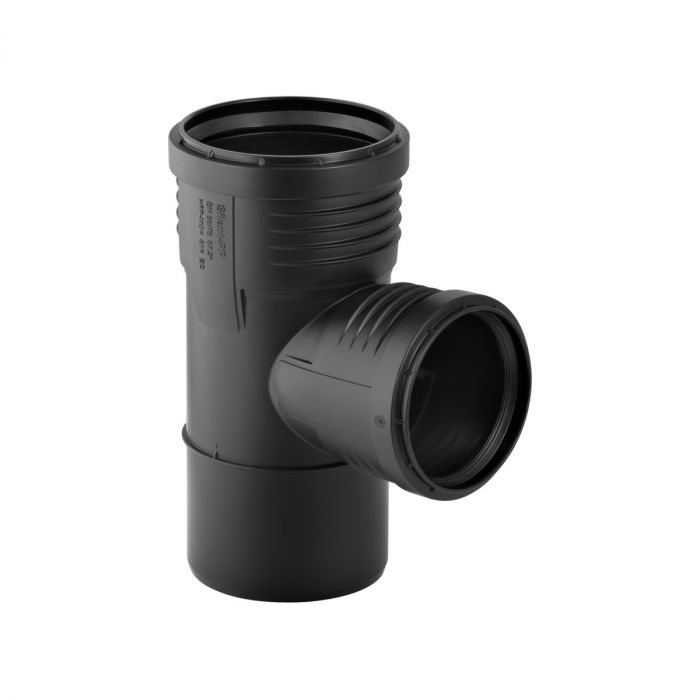 Trójnik Silent-PP 87,5° redukcyjny 90 x 50 mm czarny