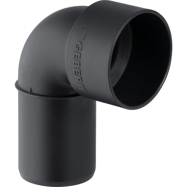 Kolano Silent-PP 90st. 50 mm czarne