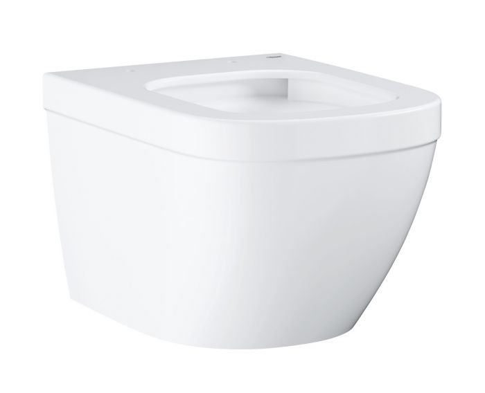 Euro Ceramic 54 miska WC ceramiczna Triple Vortex wisząca z odpływem poziomym 37 x 54 cm biel alpejska 3/5 l