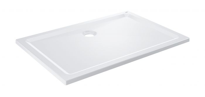 Brodzik akrylowy prostokątny uniwersalny 80 x 100 cm GROHE średnica odpływu 90 mm | 39306000