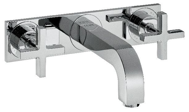 Bateria umywalkowa ścienna HANSGROHE Axor Citterio 2-uchwytowa 3-otworowa chrom | 39314000