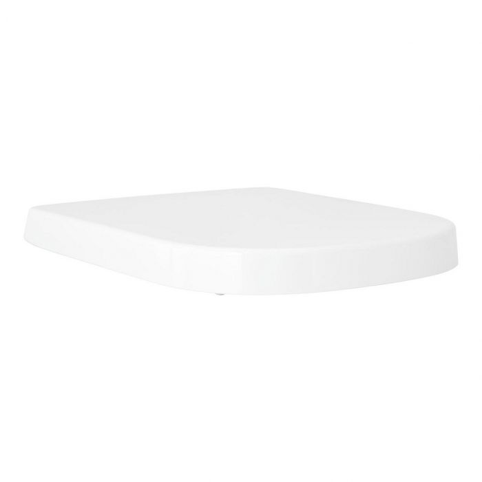 Deska WC z pokrywą GROHE Euro Ceramic z tworzywa Duroplast zawiasy ze stali nierdzewnej 37.2 x 44.4 cm biel alpejska | 39331002