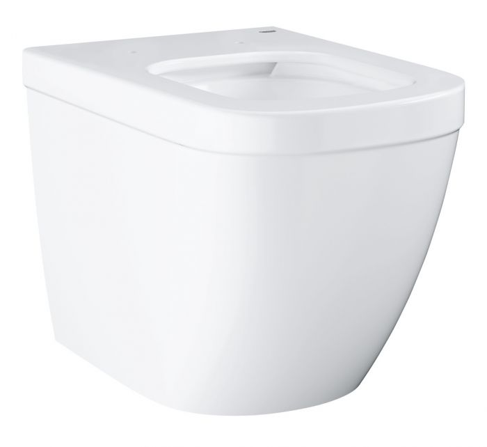 Miska WC ceramiczna stojąca z powłoką PureGuard GROHE Euro Ceramic bezkołnierzowa 37.5 x 54 cm biel alpejska | 3933900H