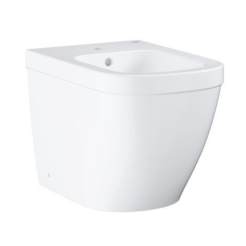 Euro Ceramic bidet stojący 37.4 x 54 x 39.5 cm biel alpejska z powłoką PureGuard