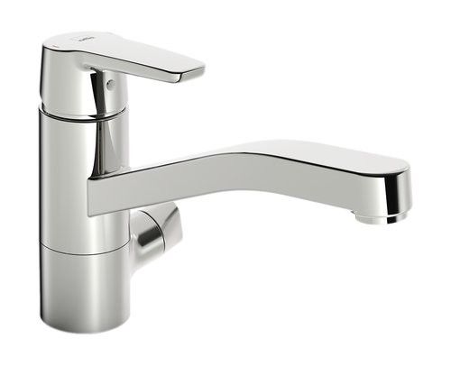 Bateria zlewozmywakowa stojąca ORAS SAGA 1-uchwytowa 1-otworowa metalowa chrom z obrotową wylewką | 3935F