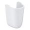 Bau Ceramic półpostument do umywalki biel alpejska 205 x 260 x 340 mm z powłoką PureGuard