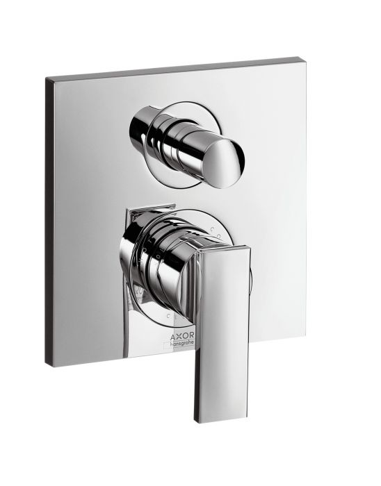 Element natynkowy HANSGROHE Axor Citterio do baterii wannowej podtynkowej ściennej 1-uchwytowej chrom  | 39455000