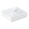 Umywalka ceramiczna GROHE Cube Ceramic 50 nablatowa bez otworu 500 x 470 x 130 mm biel alpejska z powłoką PureGuard | 3948100H