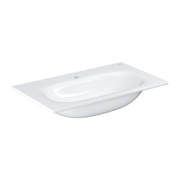 Umywalka GROHE Essence naszafkowa z otworem 800 x 460 mm biel alpejska z powłoką PureGuard  | 3956700H