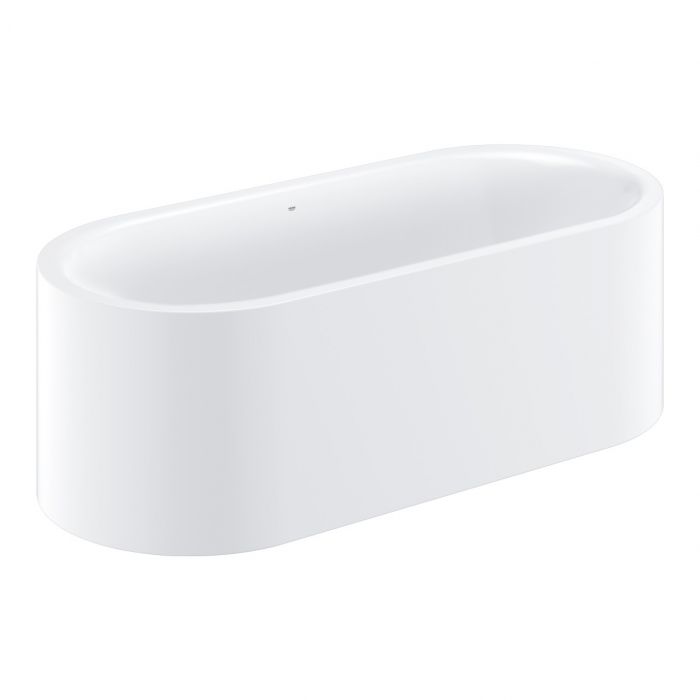 Wanna Titanium-Steel owalny wolnostojąca GROHE Essence 1800 800 x 575 mm biel alpejska bez powłoki średnica odpływu 52 mm | 39611000