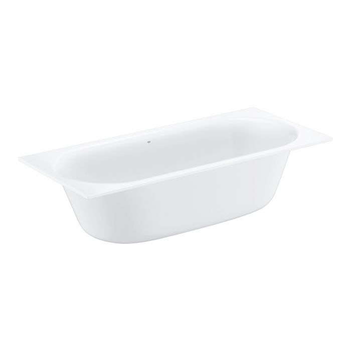 Wanna Titanium-Steel owalny do zabudowy GROHE Essence 1800 800 x 450 mm biel alpejska z powłoką EasyClean średnica odpływu 52 mm | 3962000H