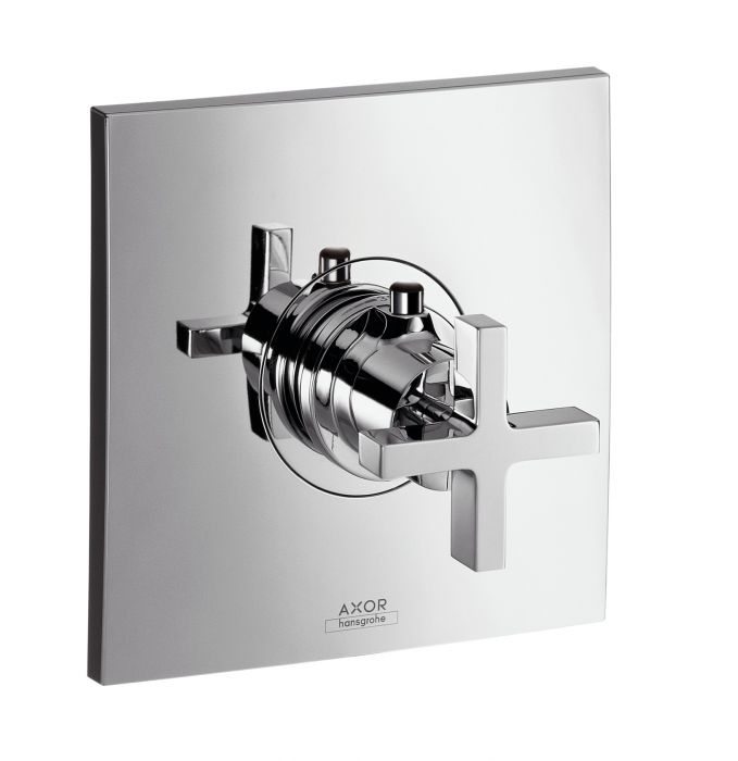 Element natynkowy HANSGROHE Axor Citterio baterii prysznicowej termostatycznej High Flow, podtynkowej chrom  | 39716000