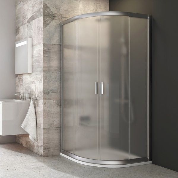 Kabina 4-częściowa półokrągły RAVAK Blix BLCP4-80 800 x 1900 mm satin szkło hartowane Grape bez powłoki | 3B240U00ZG