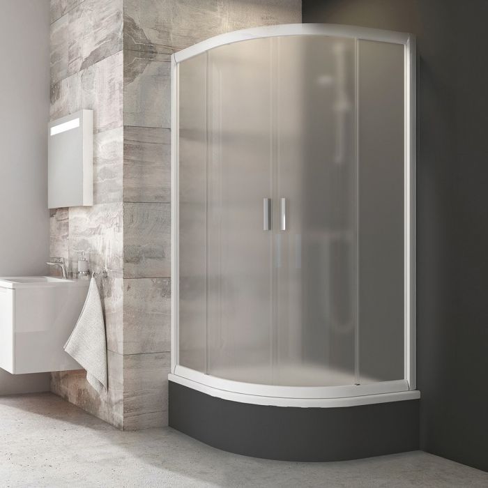 Kabina obniżona półokrągły RAVAK Blix SABINA BLCP4-90 900 x 1750 mm alubright szkło hartowane transparent bez powłoki | 3B270C40Z1