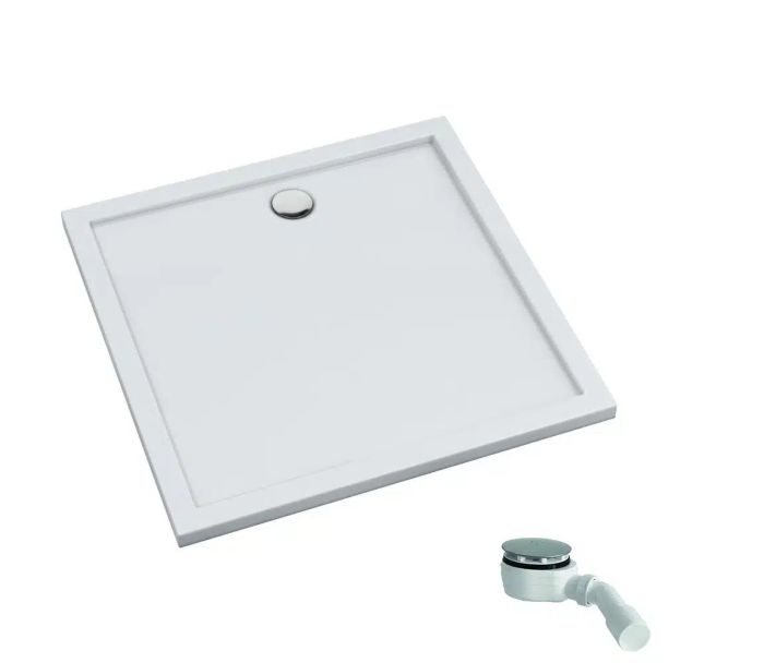 Brodzik kwadratowy 90 x 90 SCHEDPOL Caspar New syfon w komplecie | 32831