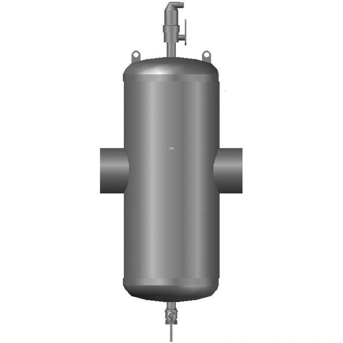 Separator powietrza, osadów i zanieczyszczeń stalowy REFLEX Extwin TW 168.3 ze spawanymi króćcami | 8253150