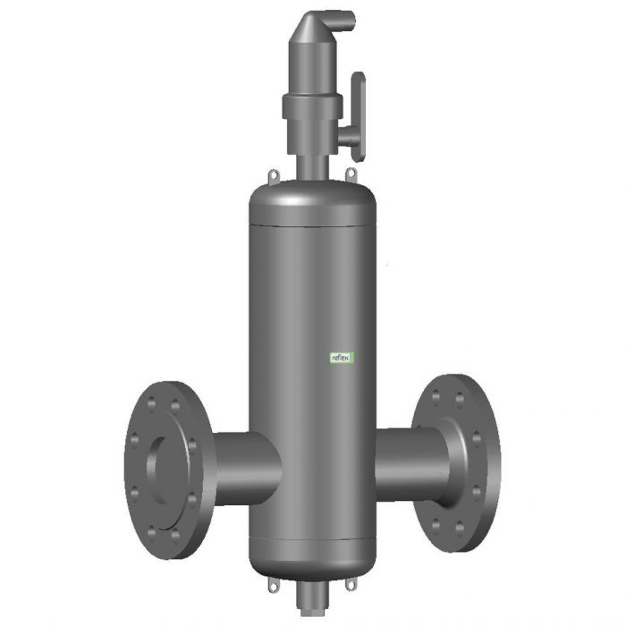 Separator powietrza, osadów i zanieczyszczeń stalowy REFLEX Exvoid A 65 z przyłączem kołnierzowym DN 65 | 8251310