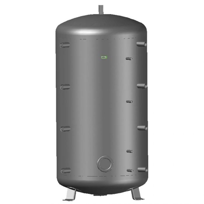 Zasobnik buforowy do instalacji grzewczych i chłodniczych 1500 1000 x 2120 REFLEX Storatherm Heat H 1500/R z dodatkowym otworem rewizyjnym, bez izolacji | 7784400