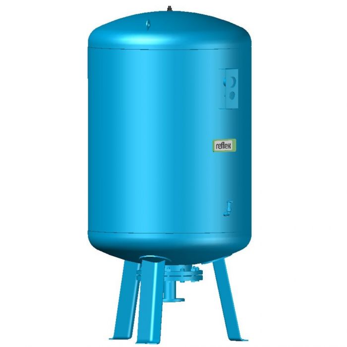 Naczynie przeponowe ciśnieniowe, stojące REFLEX Refix DE 1000 1000 l 70°C DN 65 1000 x 2051 mm | 7322200