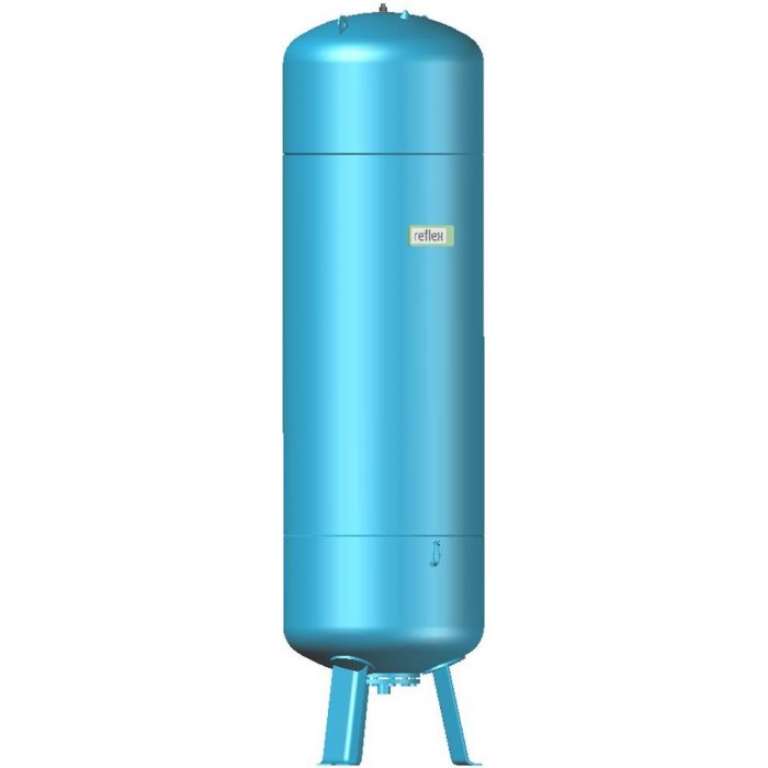 Naczynie przeponowe ciśnieniowe, z uchwytami mocującymi REFLEX Refix DE 1000 1000 l 70°C 740 x 2604 mm | 7306970