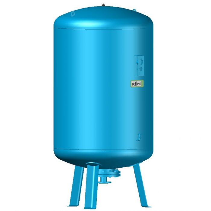 Naczynie przeponowe ciśnieniowe, stojące REFLEX Refix DE 2000 2000 l 70°C 1200 x 2451 mm | 7313005