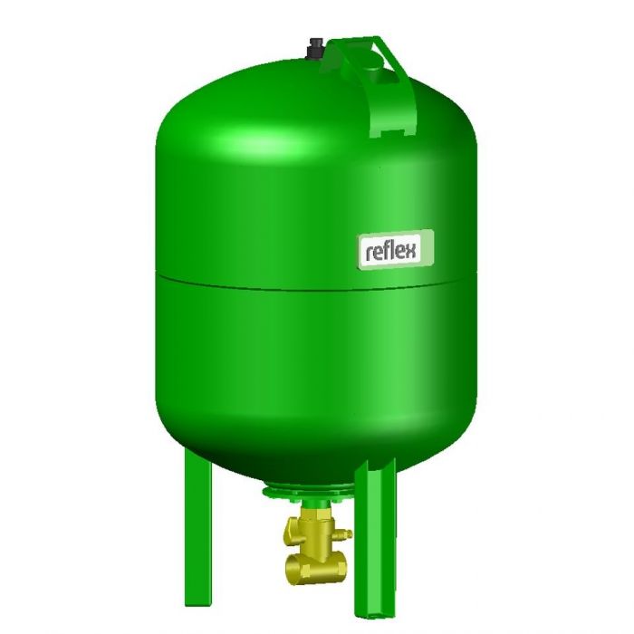 Naczynie przeponowe ciśnieniowe, Flowjet 11/4" do instalacji wody pitnej REFLEX Refix DT 100 100 l 70°C 480 x 870 mm | 7309200