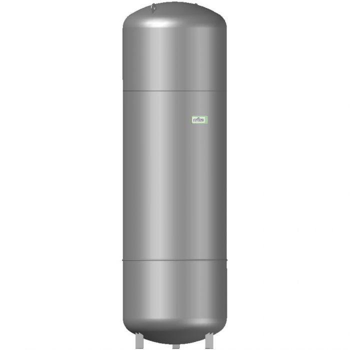 Naczynie przeponowe ciśnieniowe, stojące Reflex N 1000 1000 l 120°C szare 740 x 2406 mm