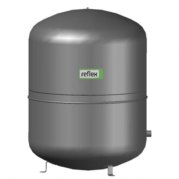 Naczynie przeponowe ciśnieniowe, stojące Reflex N 250 250 l 120°C szare 634 x 888 mm