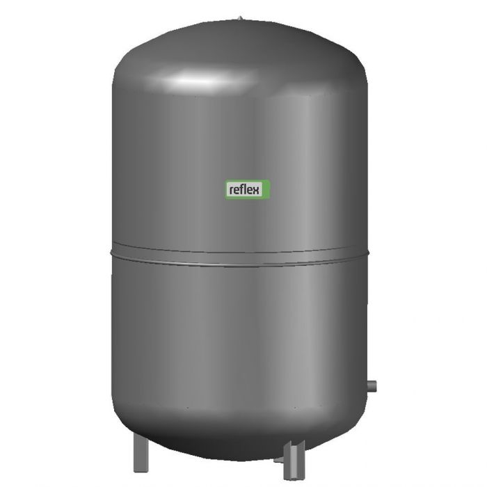 Naczynie przeponowe ciśnieniowe, stojące Reflex N 500 500 l 120°C szare 740 x 1321 mm