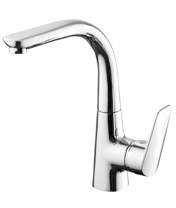 Bateria zlewozmywakowa stojąca ARMATURA KRAKÓW TOPAZ 1-uchwytowa 1-otworowa chrom  | 401391500