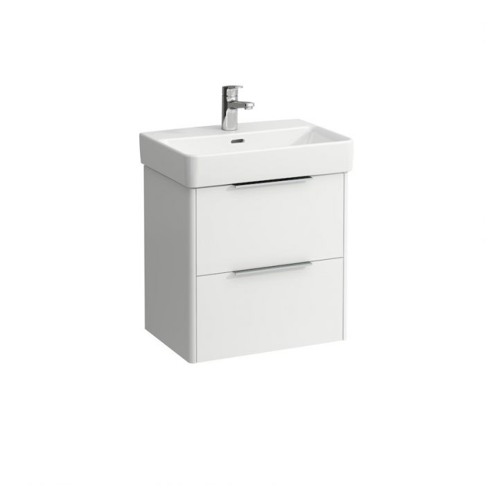 Szafka podumywalkowa wisząca 530 x 520 x 360 mm biała połysk 2 szuflady ROCA BASE PRO-S | H4021521102611