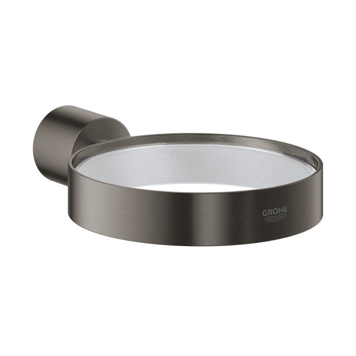 Uchwyt ścienny GROHE Atrio z ukrytym mocowaniem do dozownika na mydło Atrio 40256003 metalowy 156 x 35 mm brushed hard graphite | 40305AL3
