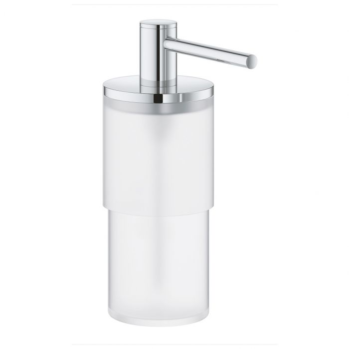 Dozownik na mydło GROHE Atrio szklany/metalowy 57 x 157 mm chrom | 40306003
