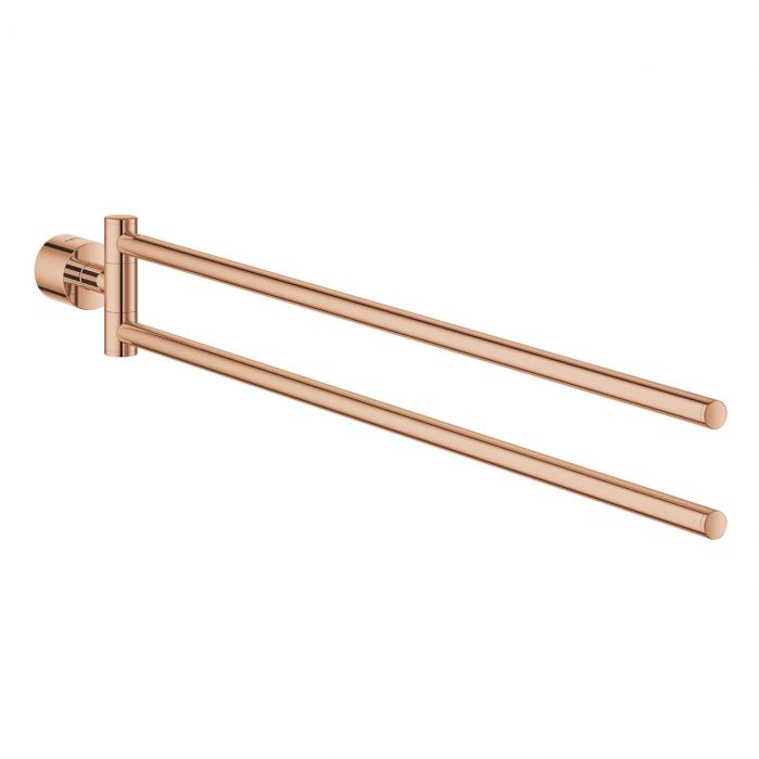 Wieszak na ręcznik ścienny podwójny GROHE Atrio z ukrytym mocowaniem metalowy 489 mm warm sunset | 40308DA3