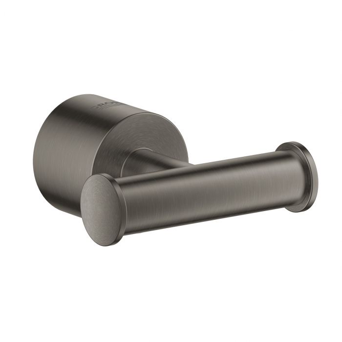 Haczyk na płaszcz kąpielowy GROHE Atrio Classic z ukrytym mocowaniem metalowy brushed hard graphite | 40312AL3
